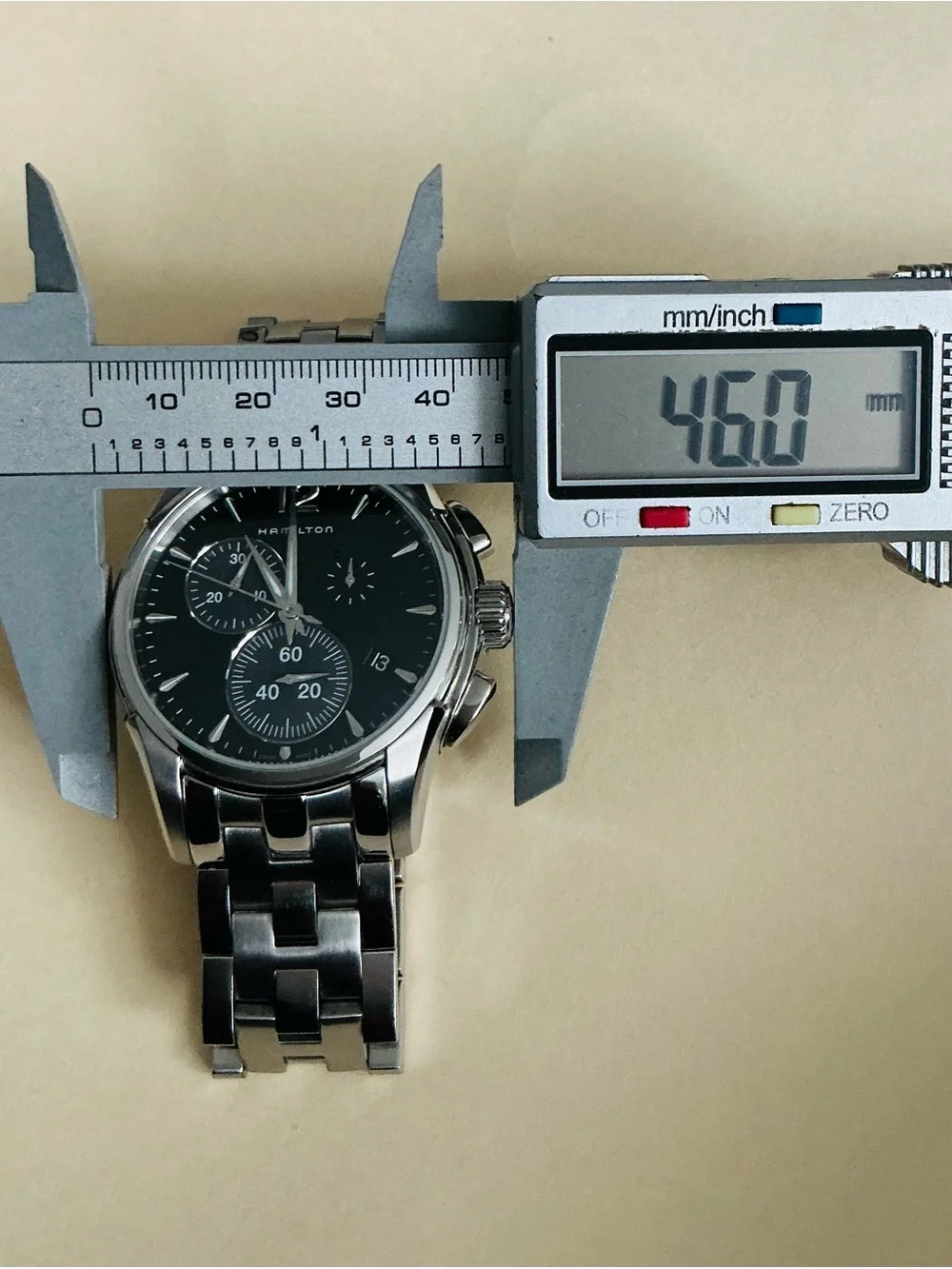 BIG and BEAUTIFUL Hamilton Men's Silver Stainless Steel Watch 🔥